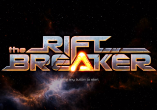The Rift Breaker title screen.