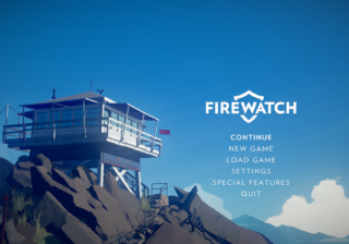 Firewatch Title Screen